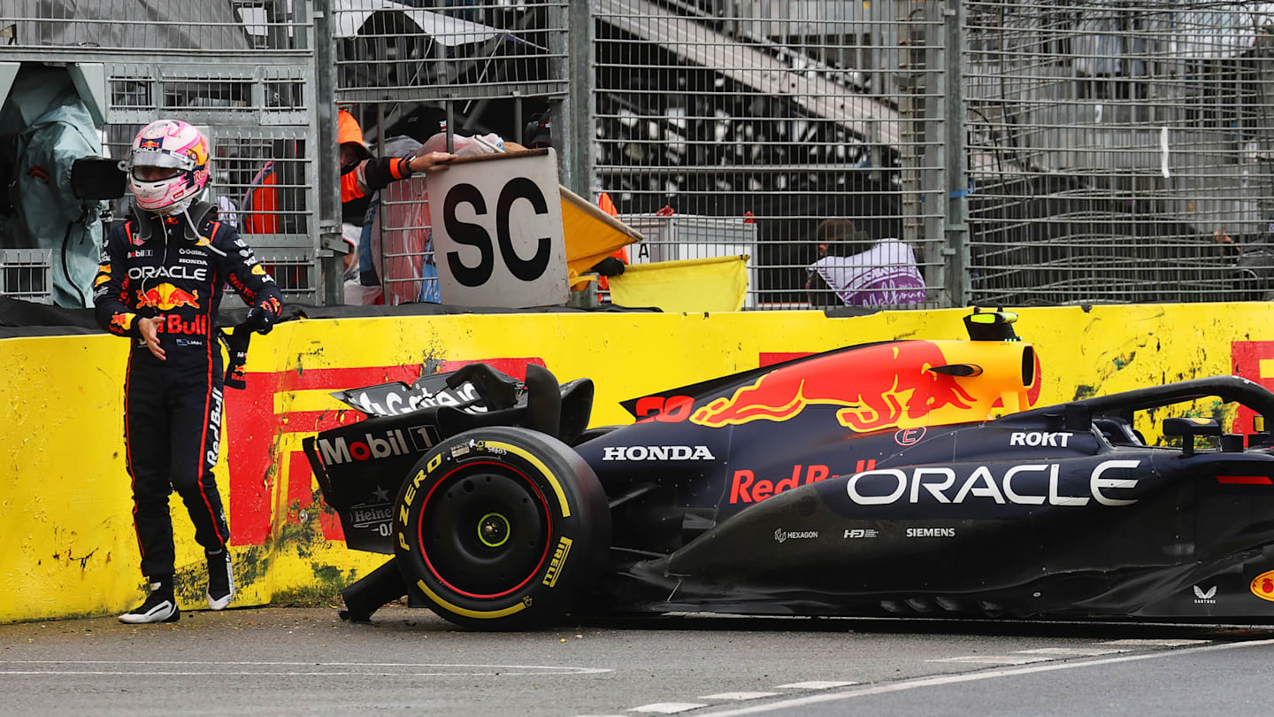 MELBOURNE, AUSTRALIA - MARCH 16: Liam Lawson of New Zealand and Oracle Red Bull Racing looks on on