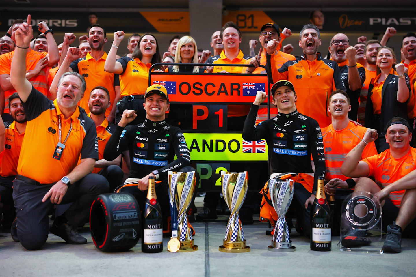 SHANGHAI, CHINA - MARCH 23: Zak Brown, Chief Executive Officer of McLaren Second placed Lando