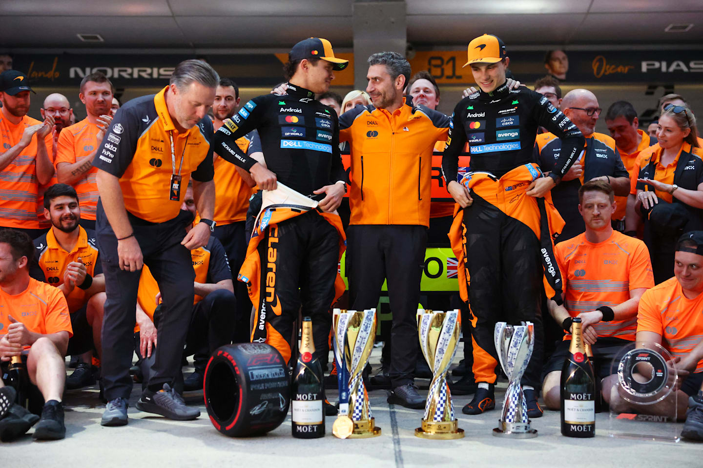 SHANGHAI, CHINA - MARCH 23: Zak Brown, Chief Executive Officer of McLaren Second placed Lando
