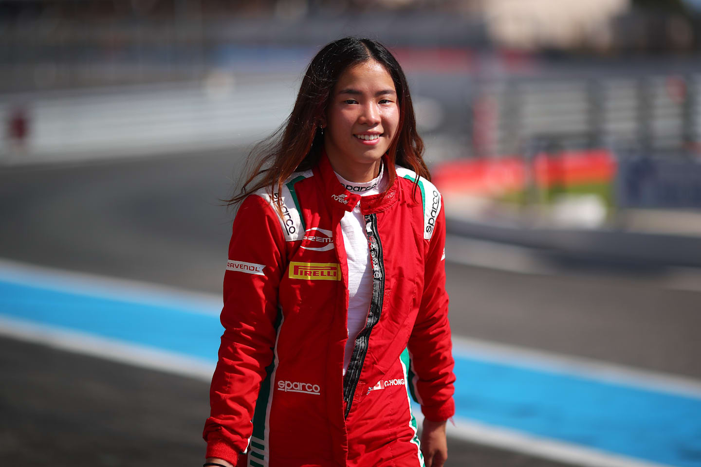 LE CASTELLET, FRANCE - JULY 29: Chloe Chong of Great Britain and PREMA Racing (14) reacts after