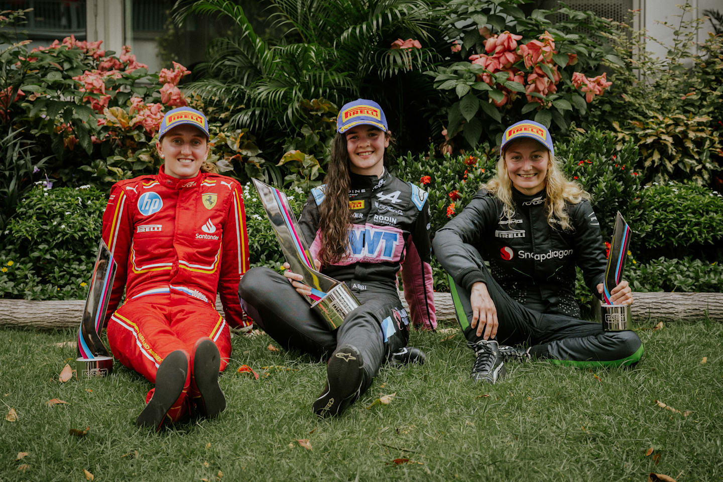 SINGAPORE, SINGAPORE - SEPTEMBER 21: Race winner Abbi Pulling of Great Britain and Rodin Motorsport