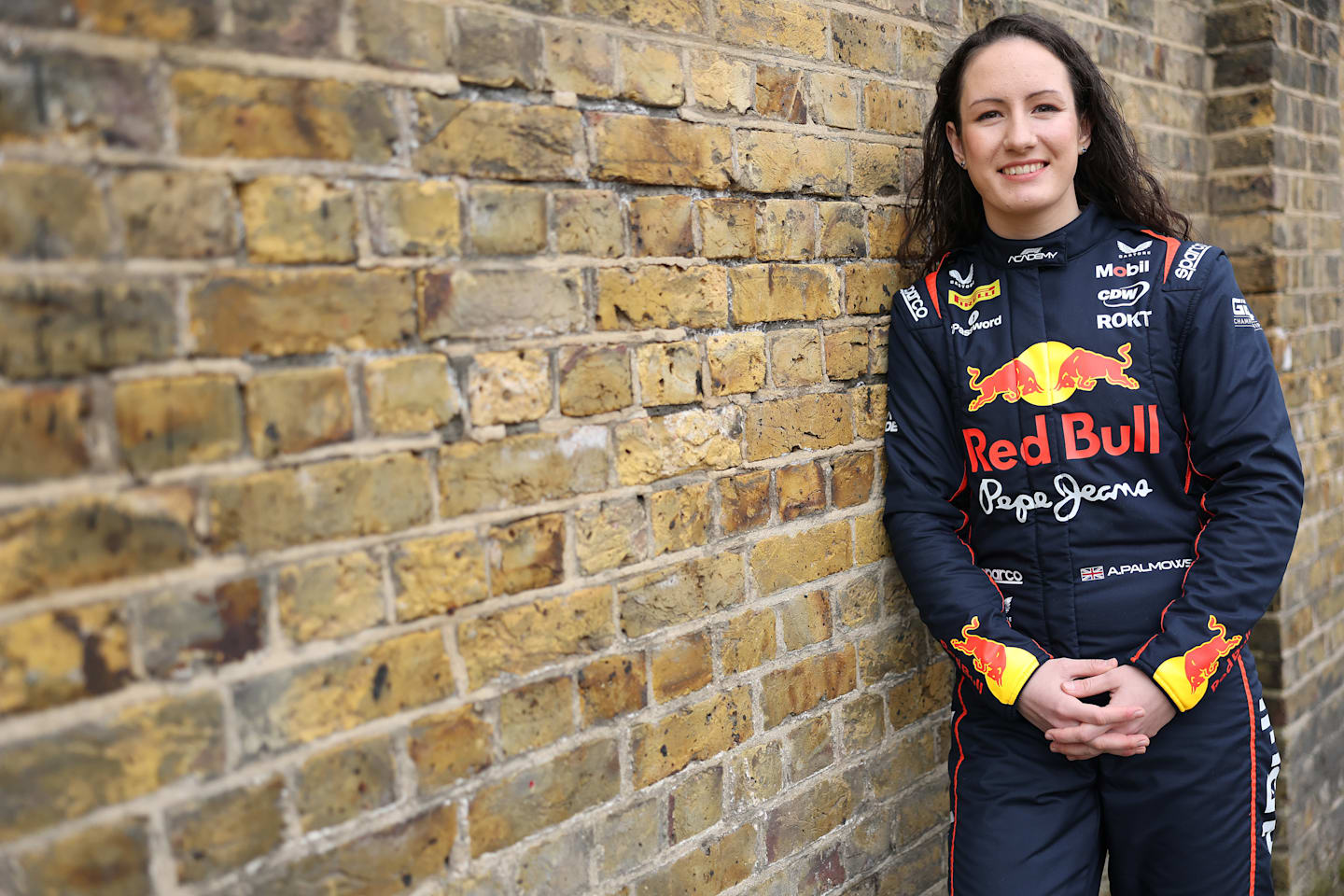 LONDON, ENGLAND - FEBRUARY 03: Red Bull F1 Academy driver Alisha Palmowski of Great Britain and