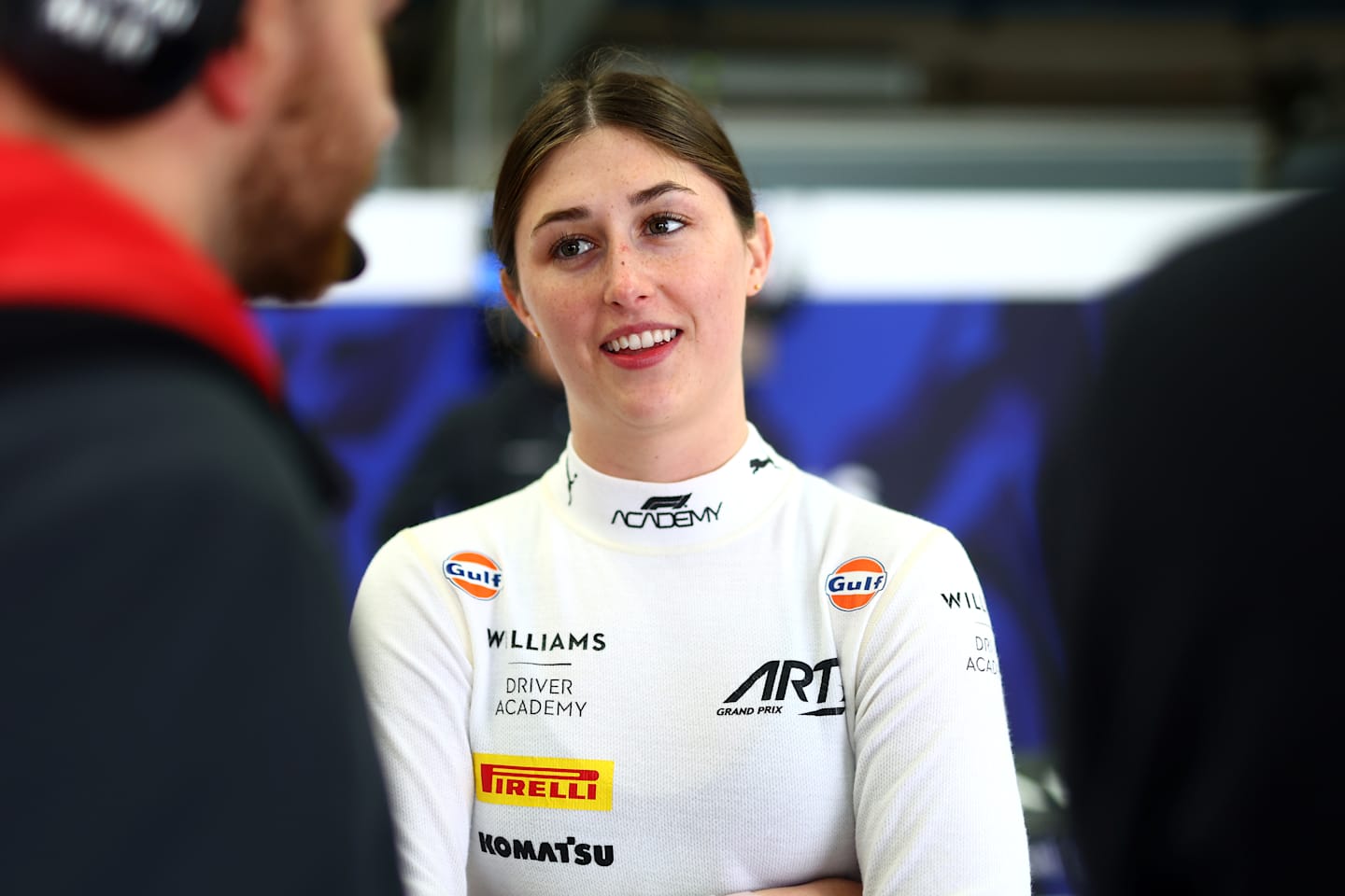 JEREZ DE LA FRONTERA, SPAIN - FEBRUARY 26: Lia Block of United States and ART Grand Prix (57) looks