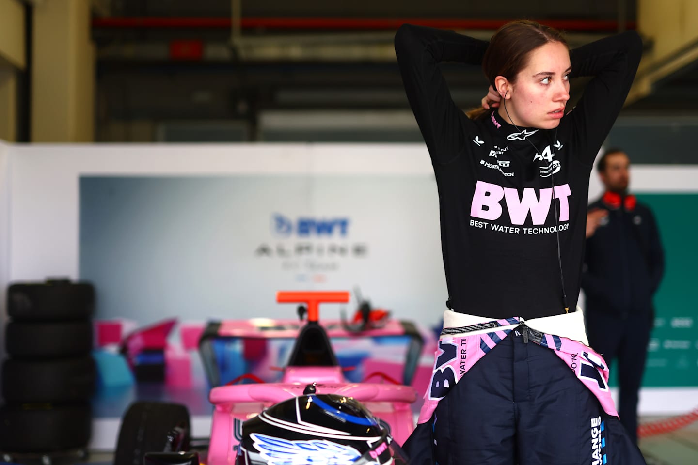 JEREZ DE LA FRONTERA, SPAIN - FEBRUARY 26: Nina Gademan of Netherlands and PREMA Racing (3) looks