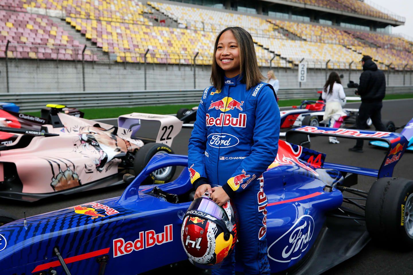 SHANGHAI, CHINA - MARCH 07: Chloe Chambers of United States and Campos Racing (14) looks on from