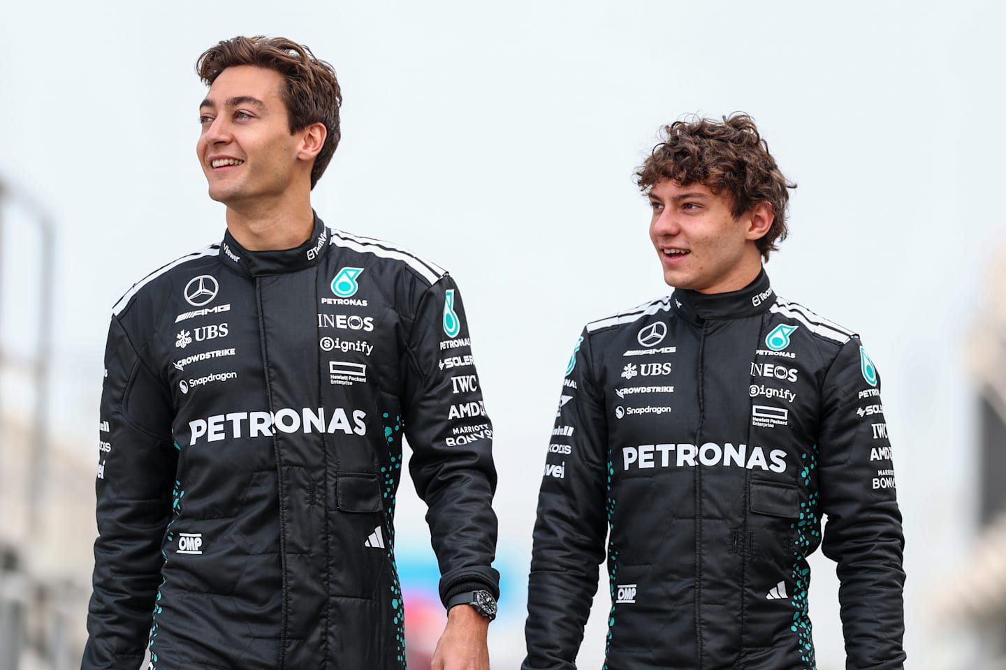 BAHRAIN, BAHRAIN - FEBRUARY 26: George Russell of Great Britain and Mercedes AMG Petronas F1 Team