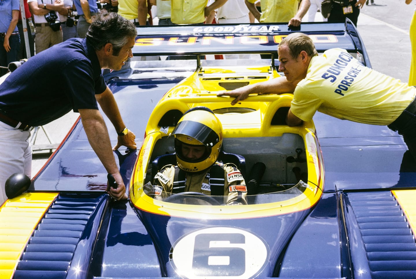 WATKINS GLEN INTERNATIONAL, UNITED STATES OF AMERICA - JULY 22: Roger Penske in conversation with