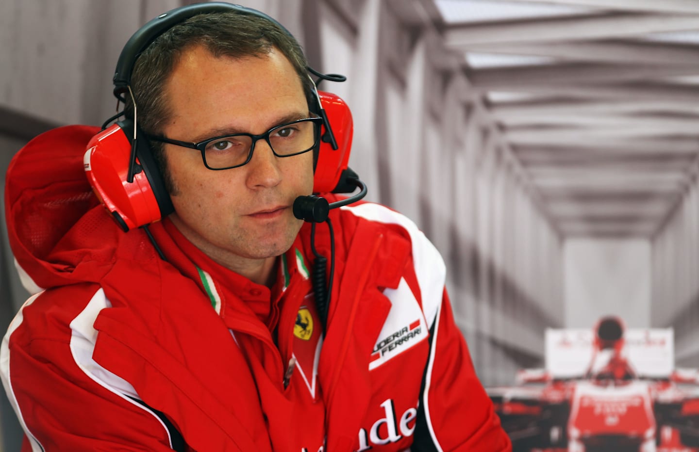 ISTANBUL, TURKEY - MAY 06:  Ferrari Team Principal Stefano Domenicali is seen in his team garage