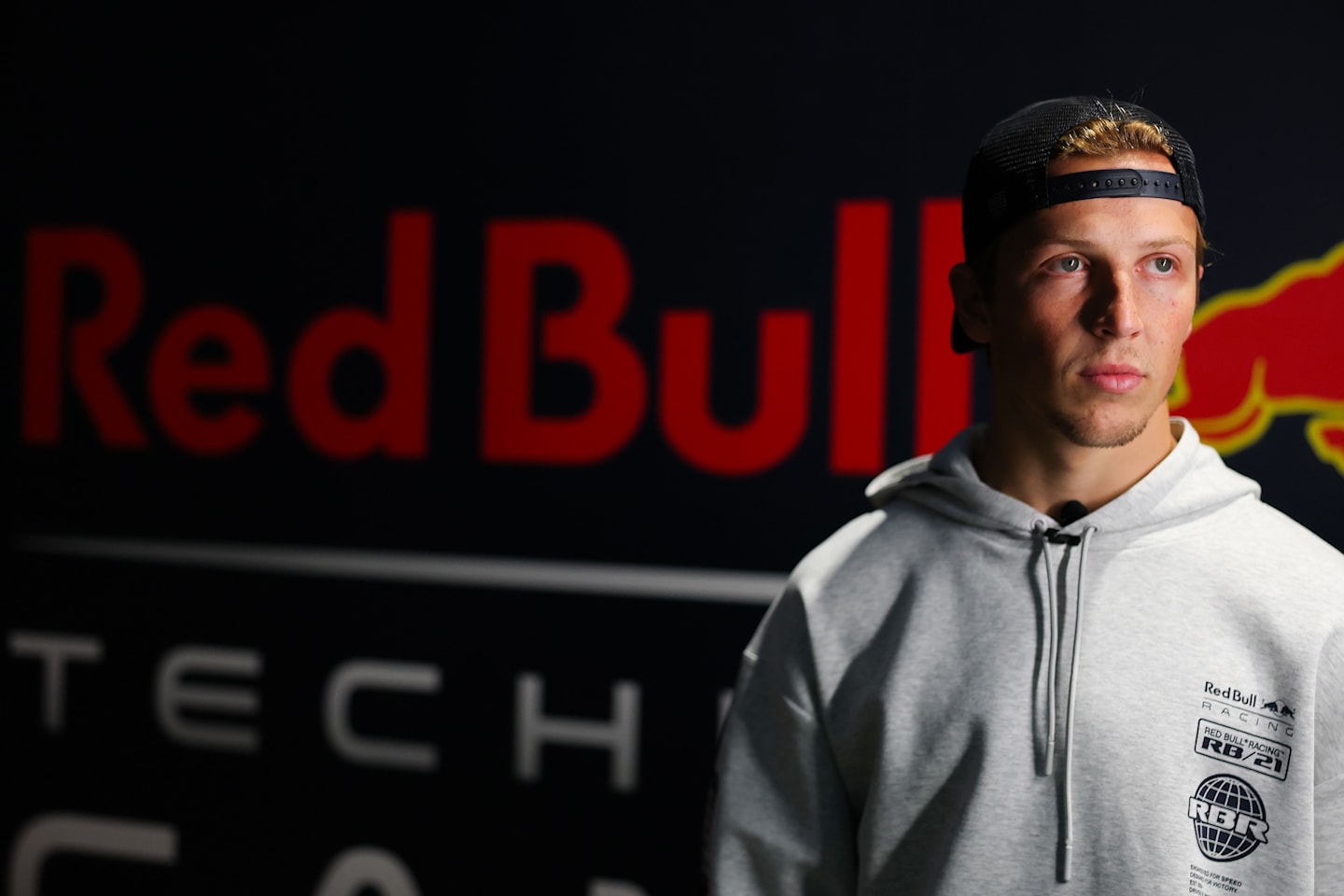 MILTON KEYNES, ENGLAND - JANUARY 22: Liam Lawson of New Zealand and Oracle Red Bull Racing poses