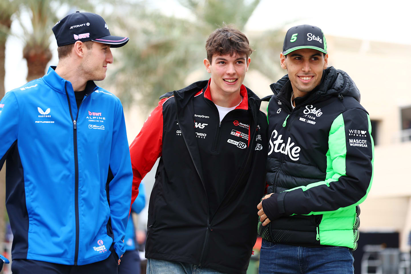 BAHRAIN, BAHRAIN - FEBRUARY 27: Jack Doohan of Australia and Alpine F1 looks on as Oliver Bearman