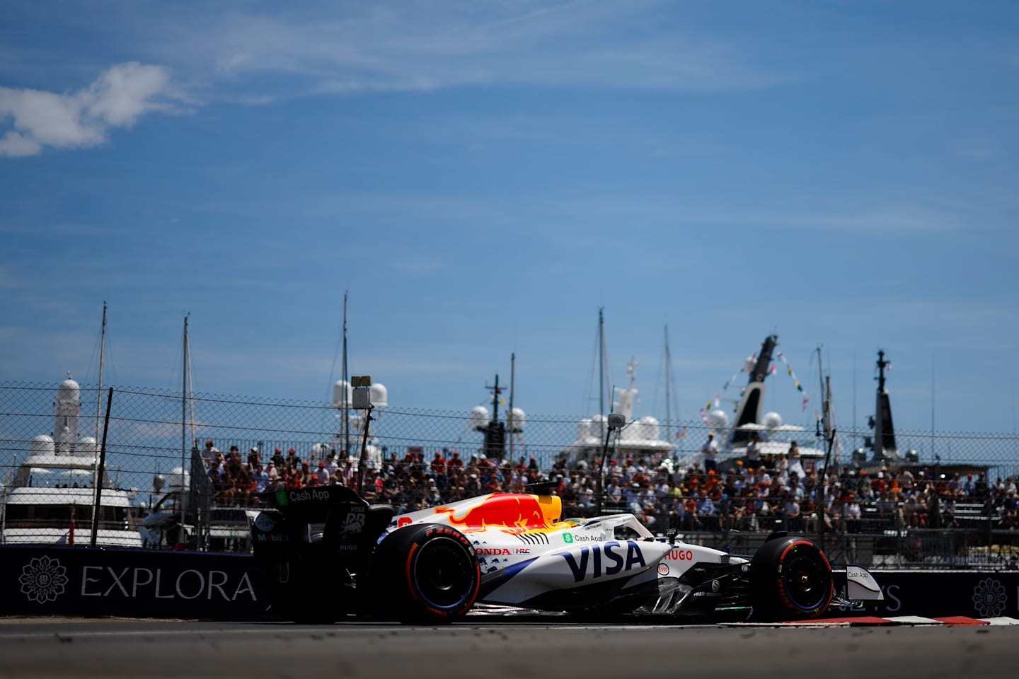MONTE-CARLO, MONACO - MAY 24: Isack Hadjar of France driving the (6) Visa Cash App Racing Bulls