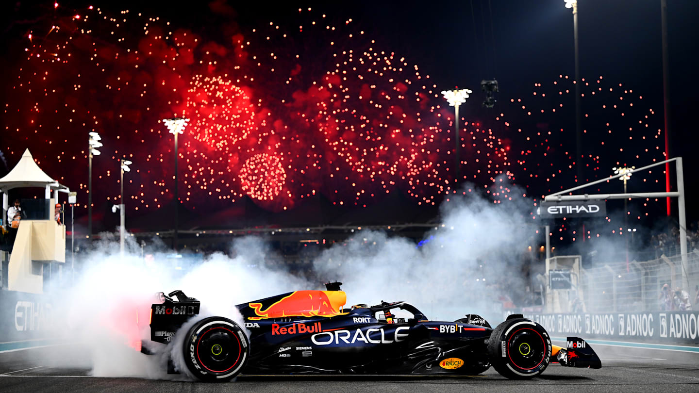 ABU DHABI, UNITED ARAB EMIRATES - NOVEMBER 26: Race winner Max Verstappen of the Netherlands