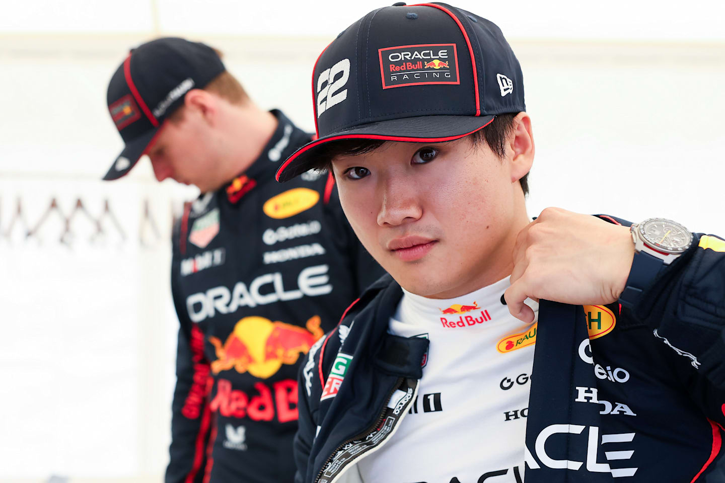 TOKYO, JAPAN - APRIL 02: Yuki Tsunoda of Japan and Oracle Red Bull Racing prepares to drive during