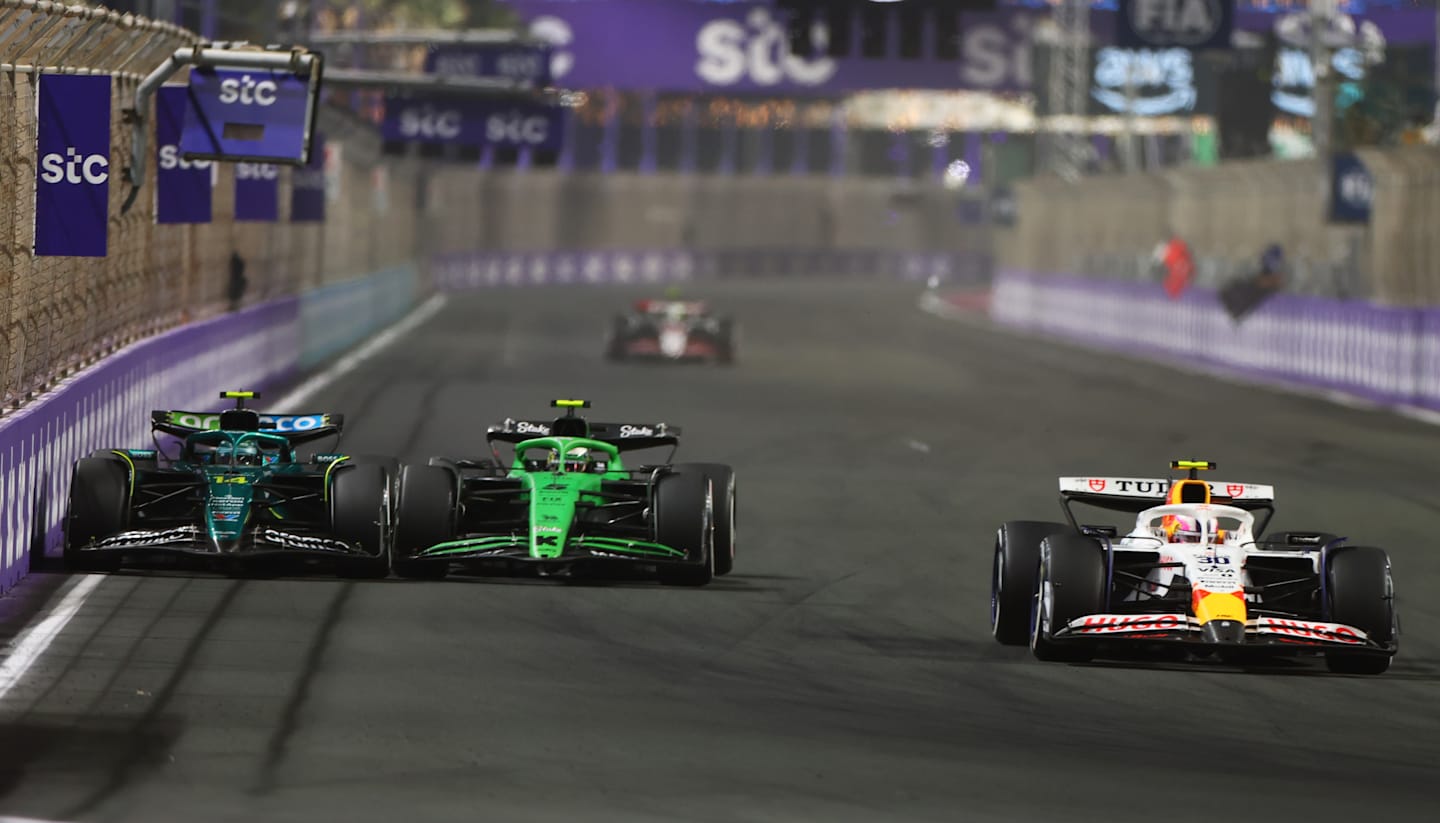 JEDDAH, SAUDI ARABIA - APRIL 20: Liam Lawson of New Zealand driving the (30) Visa Cash App Racing