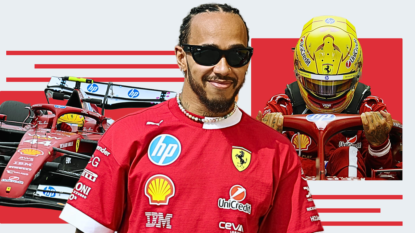 BAHRAIN, BAHRAIN - FEBRUARY 26: Lewis Hamilton of Great Britain and Scuderia Ferrari walks in the