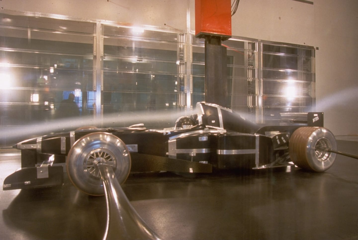Ferrari Formula One car tested in the wind tunnel at Maranello