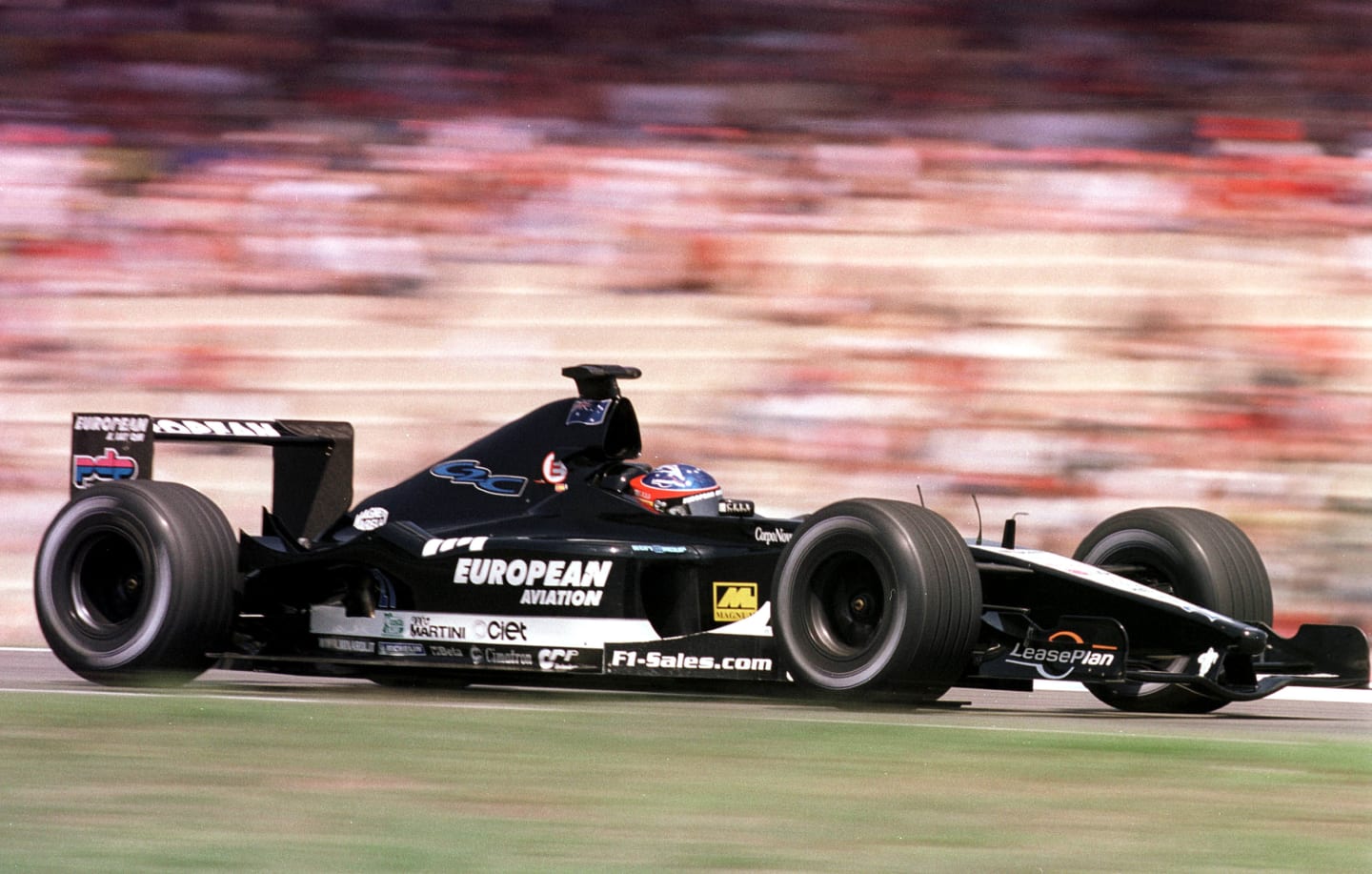 27 Jul 2001:  Fernando Alonso of Spain and European Minardi during first practice for the German