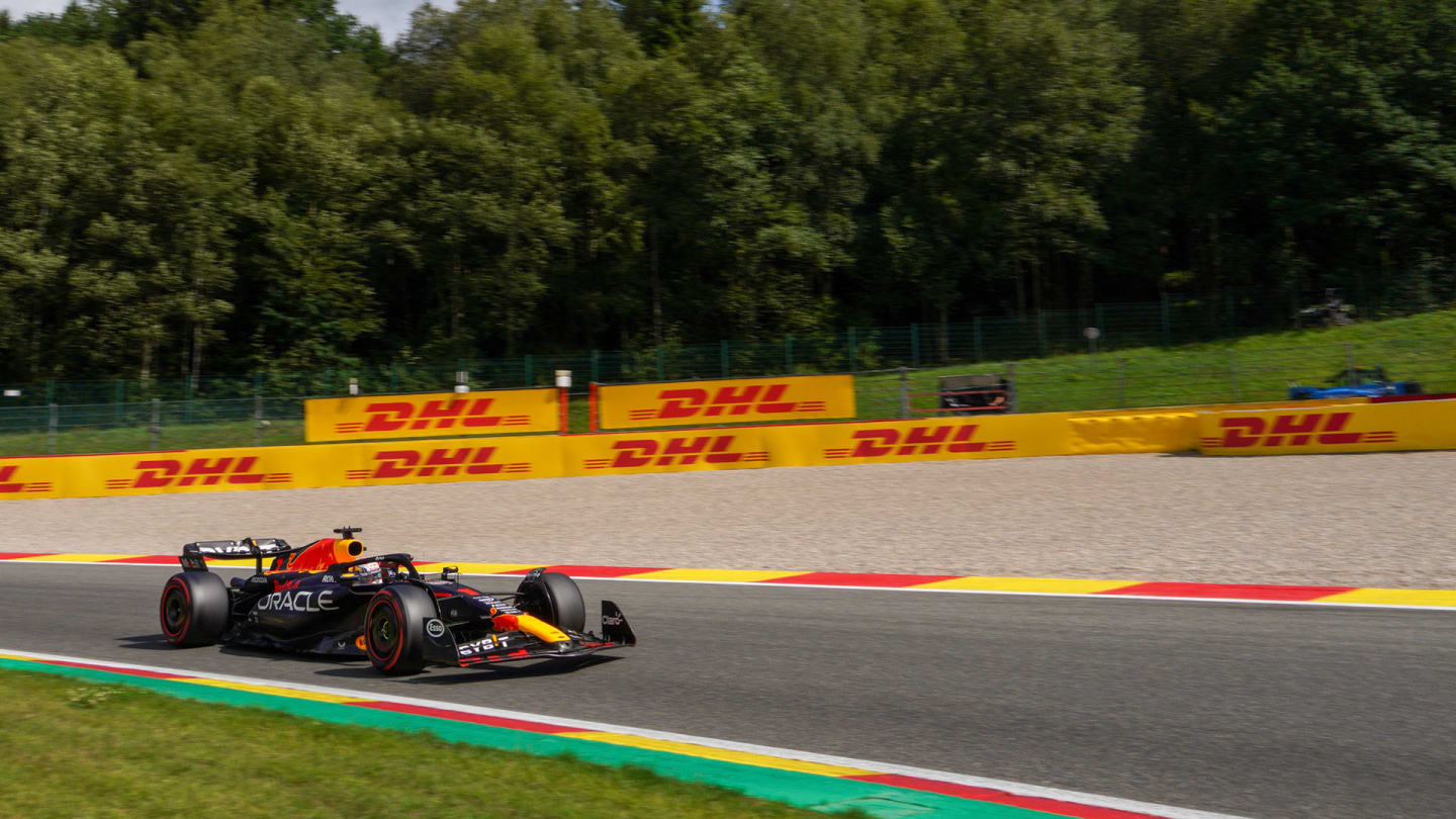 Max Verstappen of Netherlands driving the (1) Oracle Red Bull Racing RB19 Honda RBPT during the