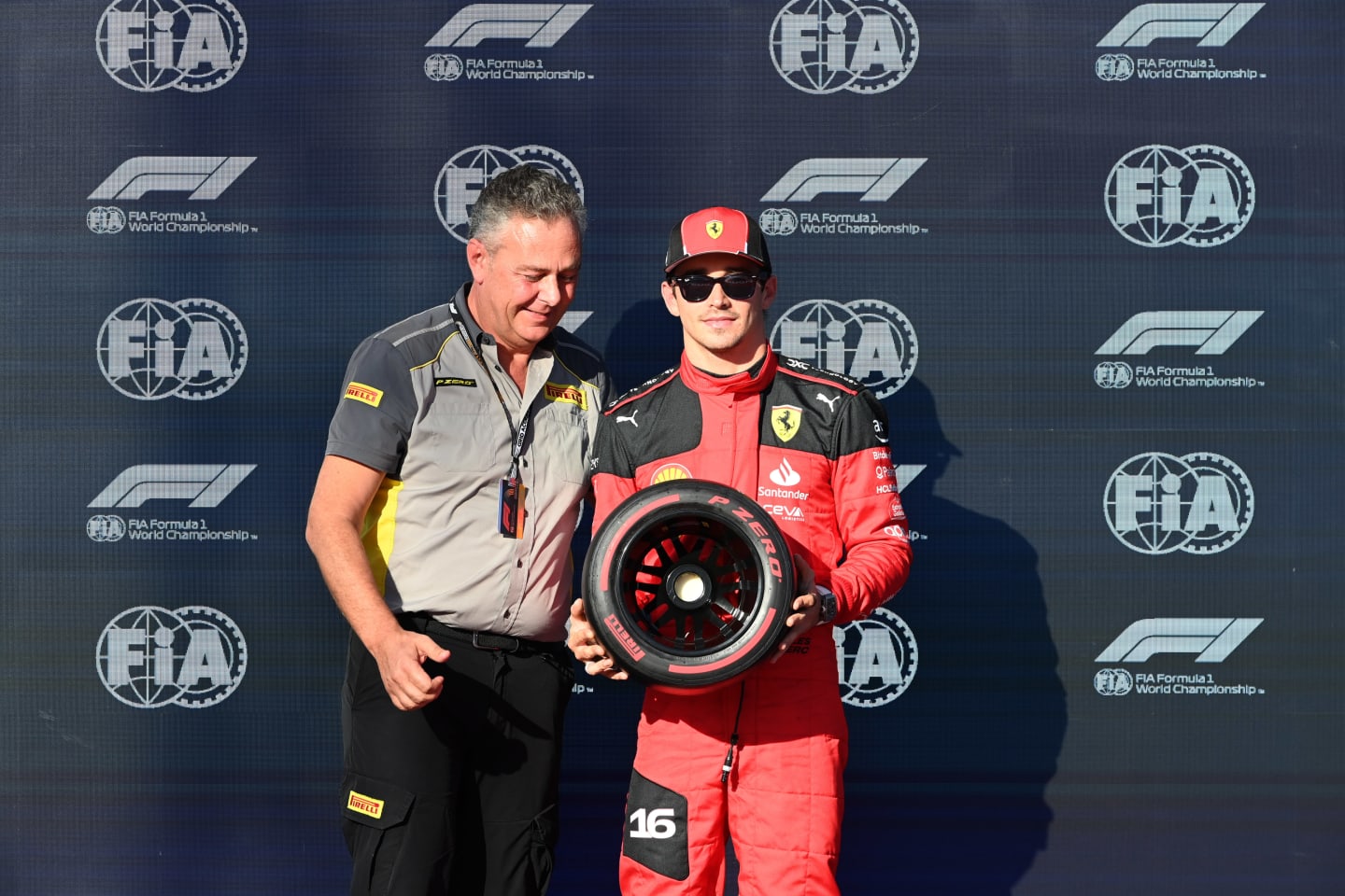 CIRCUIT OF THE AMERICAS, UNITED STATES OF AMERICA - OCTOBER 20: Pole man Charles Leclerc, Scuderia