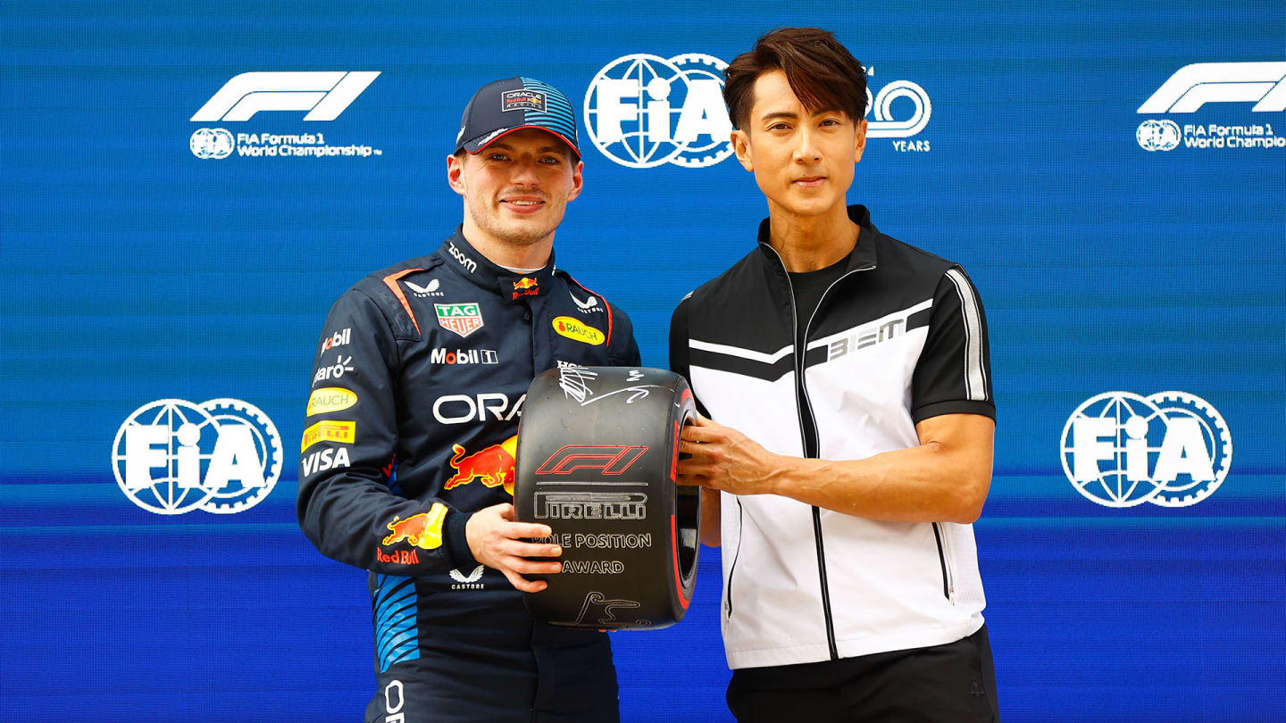 SHANGHAI INTERNATIONAL CIRCUIT, CHINA - APRIL 20: Pole man Max Verstappen, Red Bull Racing,