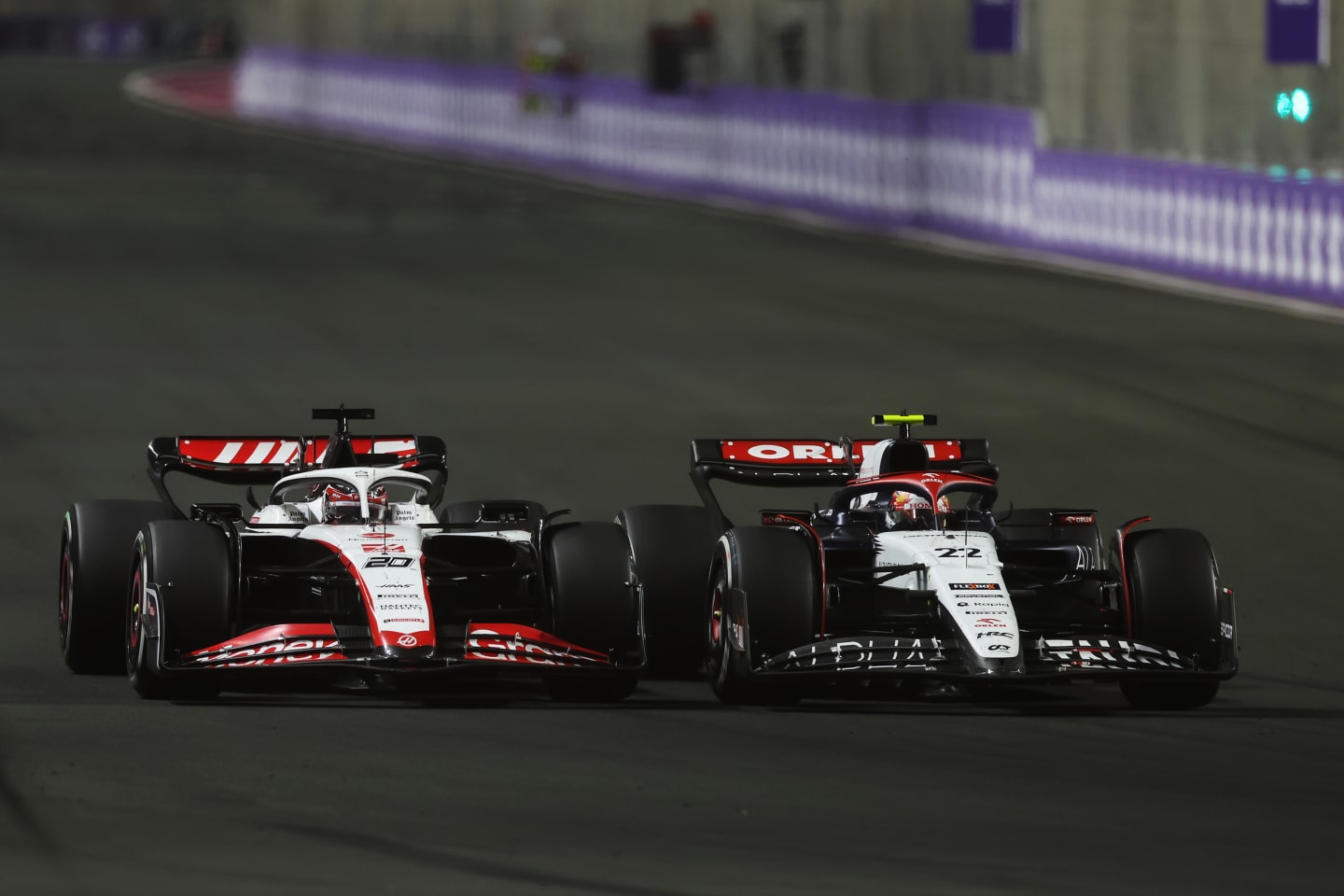 JEDDAH, SAUDI ARABIA - MARCH 19: Yuki Tsunoda of Japan driving the (22) Scuderia AlphaTauri AT04