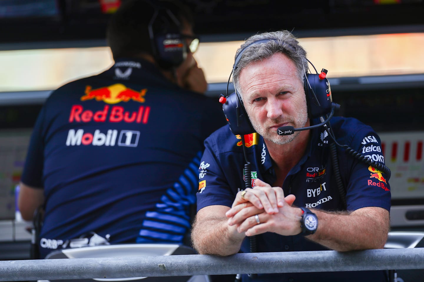 ABU DHABI, UNITED ARAB EMIRATES - DECEMBER 07: Christian Horner of Great Britain and Oracle Red