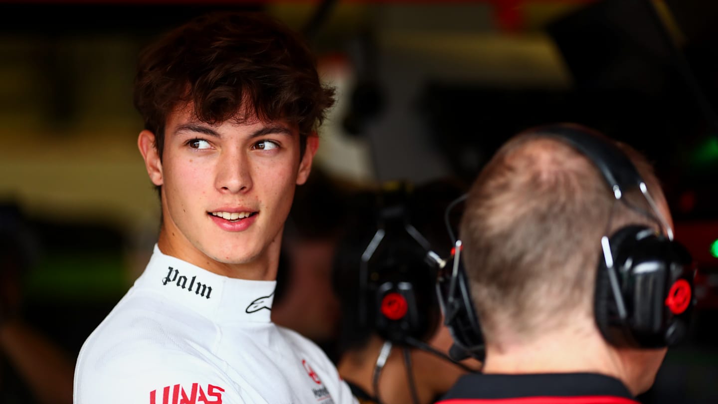 BAKU, AZERBAIJAN - SEPTEMBER 13: Oliver Bearman Of Great Britain and Haas during practice ahead of the F1 Grand Prix of Azerbaijan at Baku City Circuit on September 13, 2024 in Baku, Azerbaijan. (Photo by Peter Fox - Formula 1/Formula 1 via Getty Images)