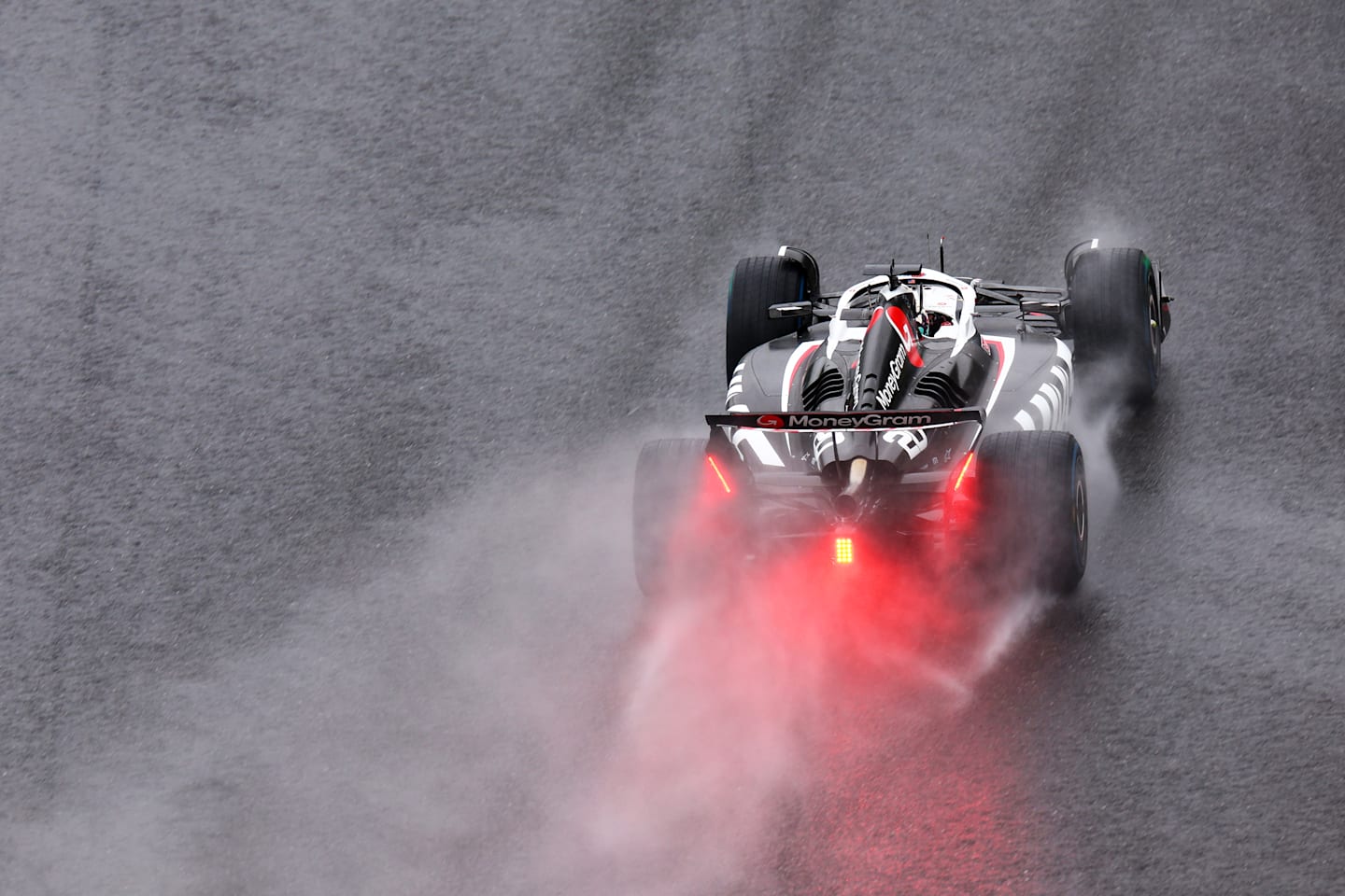 SPA, BELGIUM - JULY 27: Kevin Magnussen of Denmark driving the (20) Haas F1 VF-24 Ferrari on track during final practice ahead of the F1 Grand Prix of Belgium at Circuit de Spa-Francorchamps on July 27, 2024 in Spa, Belgium. (Photo by Dean Mouhtaropoulos/Getty Images)