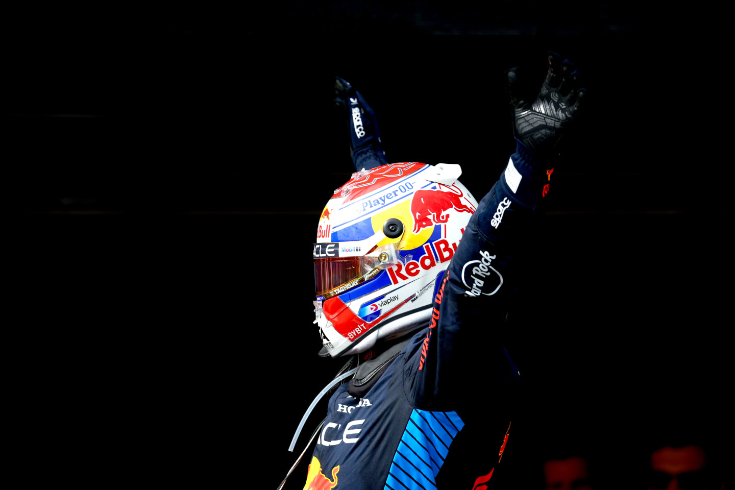 IMOLA, ITALY - MAY 19: Race winner Max Verstappen of the Netherlands and Oracle Red Bull Racing