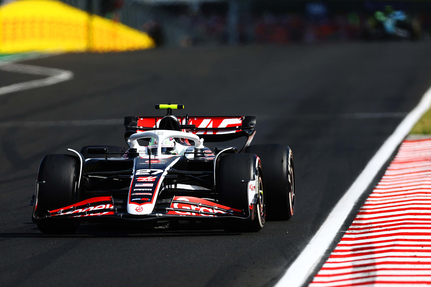 BUDAPEST, HUNGARY - JULY 21: Nico Hulkenberg of Germany driving the (27) Haas F1 VF-24 Ferrari on