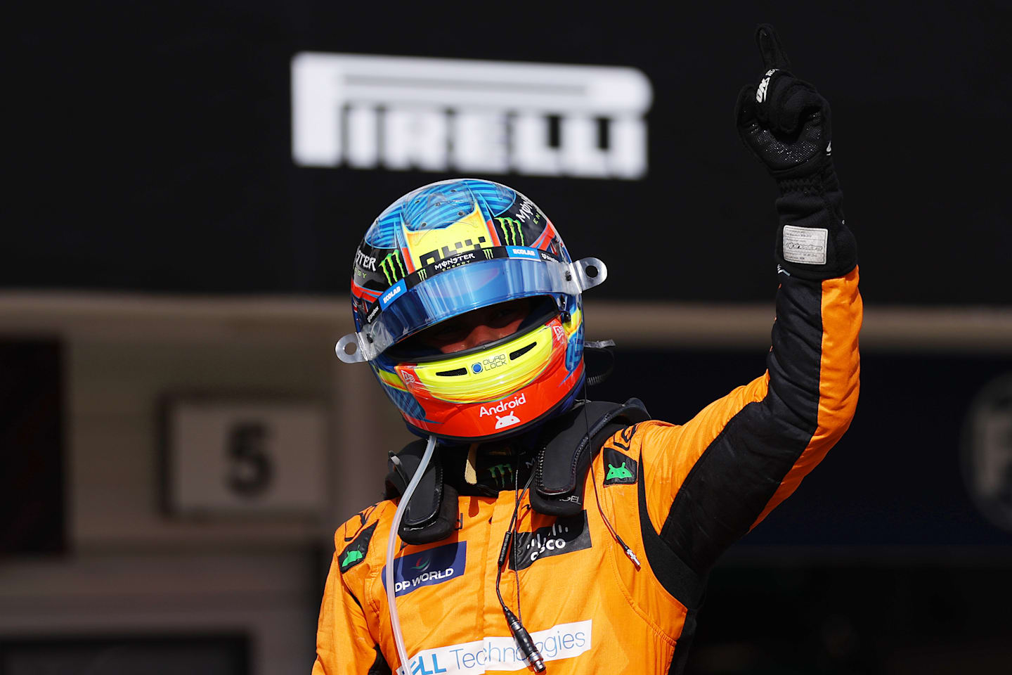 BUDAPEST, HUNGARY - JULY 21: Race winner Oscar Piastri of Australia and McLaren celebrates his maiden race win in parc ferme during the F1 Grand Prix of Hungary at Hungaroring on July 21, 2024 in Budapest, Hungary. (Photo by Dean Mouhtaropoulos/Getty Images)