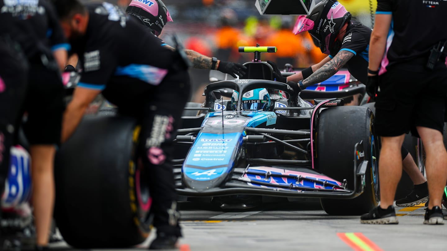 BUDAPEST, HUNGARY - JULY 20: Pierre Gasly of Alpine and France  during qualifying ahead of the F1 Grand Prix of Hungary at Hungaroring on July 20, 2024 in Budapest, Hungary. (Photo by Peter Fox - Formula 1/Formula 1 via Getty Images)