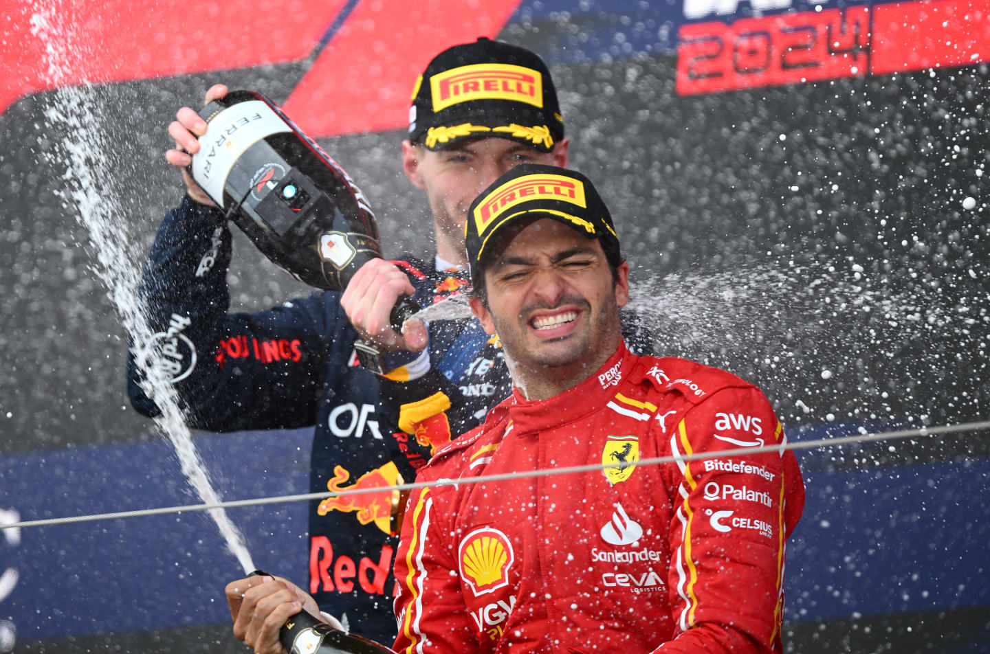 SUZUKA, JAPAN - APRIL 07: Race winner Max Verstappen of the Netherlands and Oracle Red Bull Racing