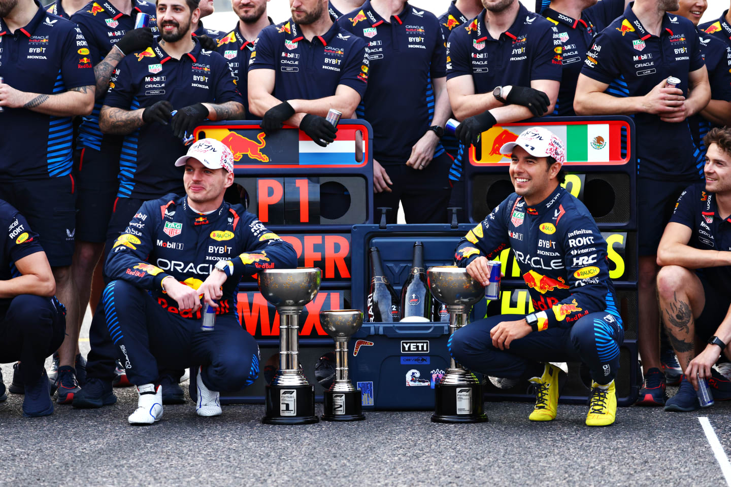 SUZUKA, JAPAN - APRIL 07: Race winner Max Verstappen of the Netherlands and Oracle Red Bull Racing