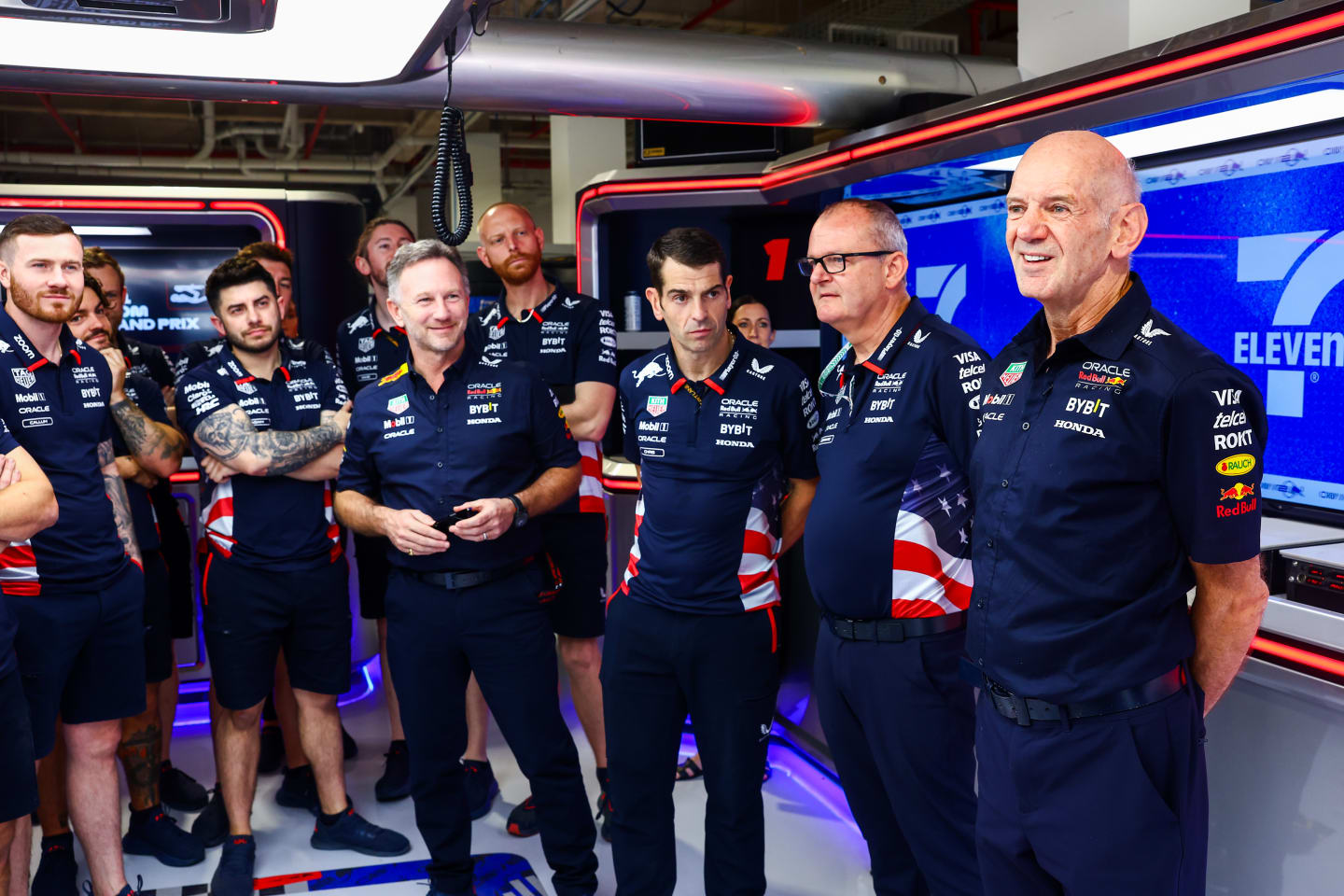 MIAMI, FLORIDA - MAY 03: Adrian Newey, the Chief Technical Officer of Oracle Red Bull Racing talks
