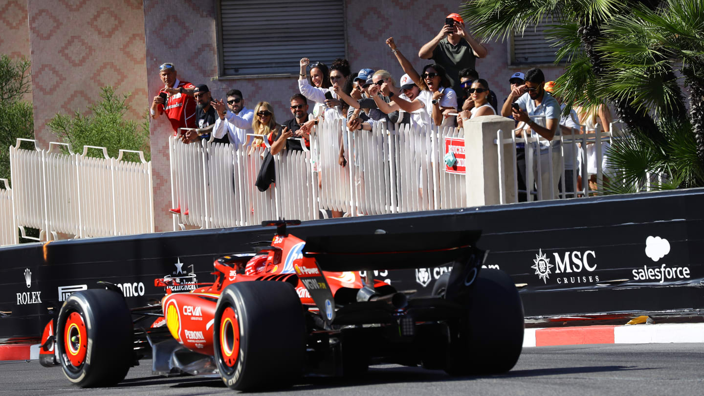 MONTE-CARLO, MONACO - MAY 26: Charles Leclerc of Monaco driving the (16) Ferrari SF-24 on track