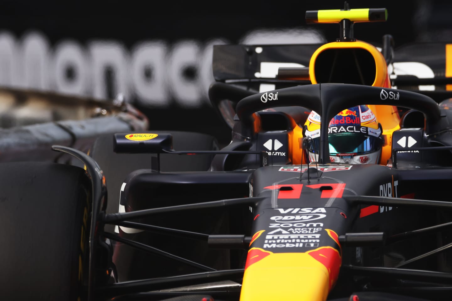 MONTE-CARLO, MONACO - MAY 24: Sergio Perez of Mexico driving the (11) Oracle Red Bull Racing RB20