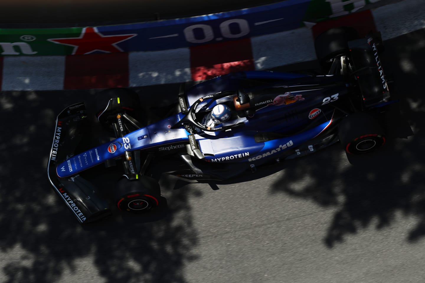 MONTE-CARLO, MONACO - MAY 25: Alexander Albon of Thailand driving the (23) Williams FW46 Mercedes on track during final practice ahead of the F1 Grand Prix of Monaco at Circuit de Monaco on May 25, 2024 in Monte-Carlo, Monaco. (Photo by Peter Fox - Formula 1/Formula 1 via Getty Images)