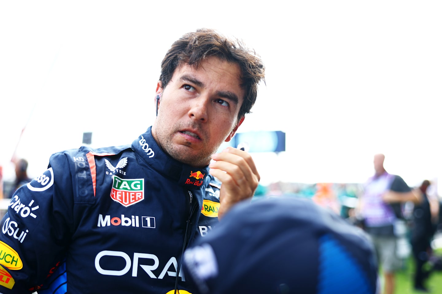 ZANDVOORT, NETHERLANDS - AUGUST 25: Sergio Perez of Mexico and Oracle Red Bull Racing prepares to