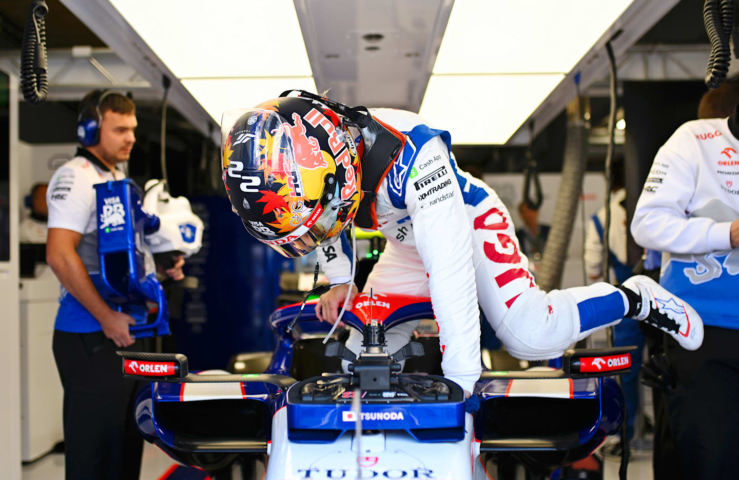 ZANDVOORT, NETHERLANDS - AUGUST 25: Yuki Tsunoda of Japan and Visa Cash App RB prepares to drive prior to the F1 Grand Prix of Netherlands at Circuit Zandvoort on August 25, 2024 in Zandvoort, Netherlands. (Photo by Rudy Carezzevoli/Getty Images)