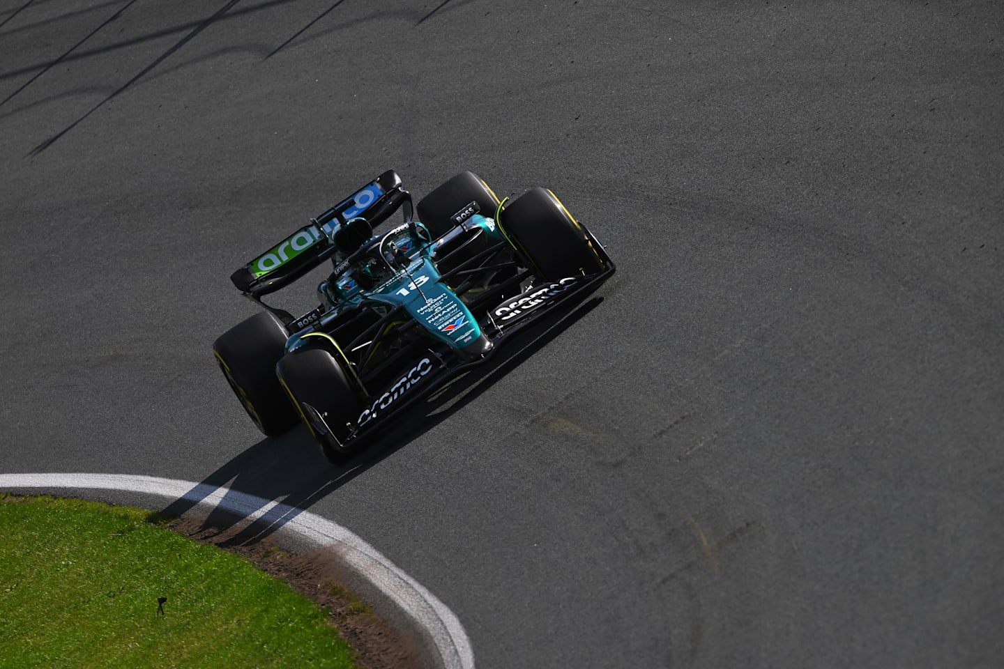 ZANDVOORT, NETHERLANDS - AUGUST 25: Lance Stroll of Canada driving the (18) Aston Martin AMR24