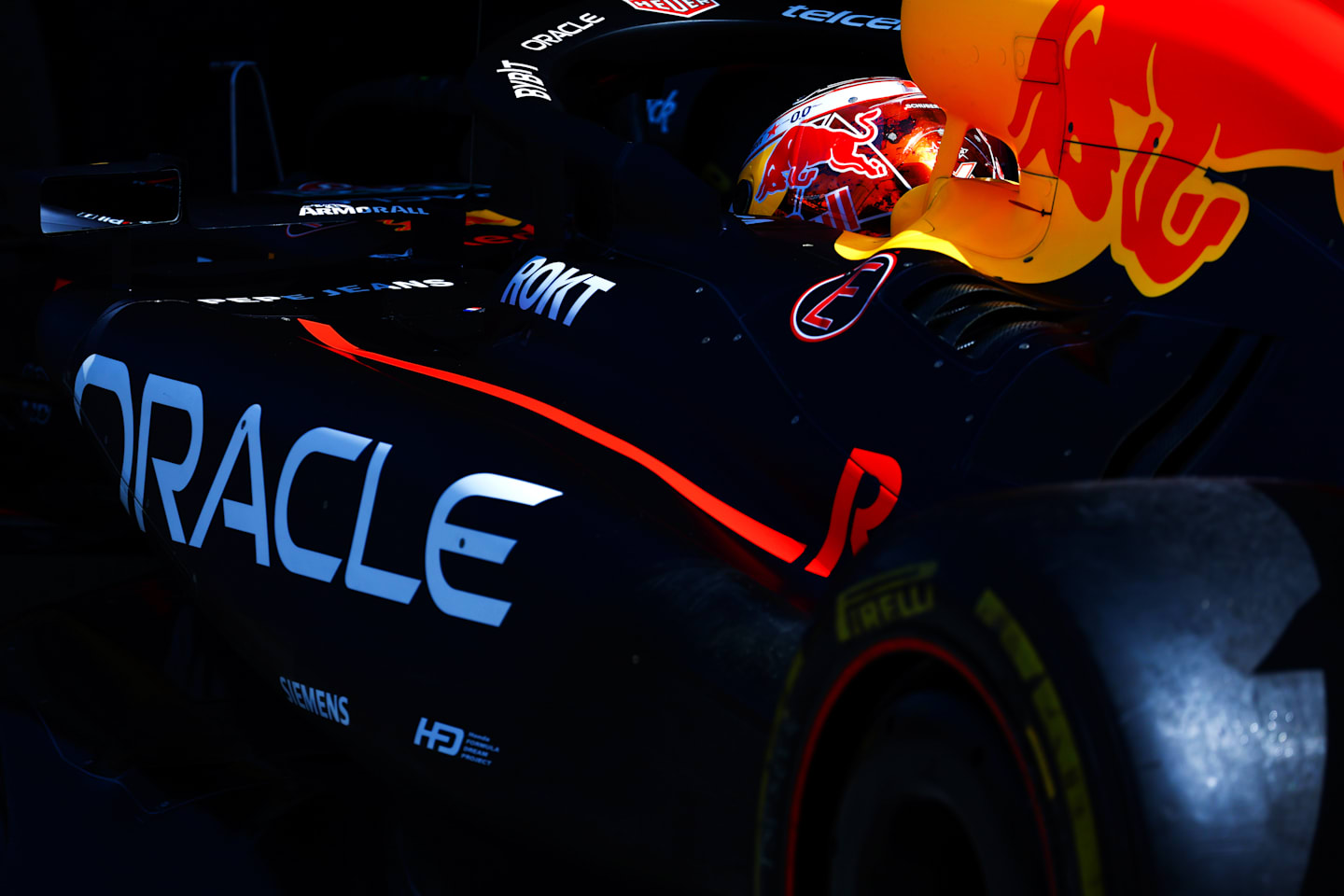 ZANDVOORT, NETHERLANDS - AUGUST 23: Max Verstappen of the Netherlands driving the (1) Oracle Red Bull Racing RB20 on track during practice ahead of the F1 Grand Prix of Netherlands at Circuit Zandvoort on August 23, 2024 in Zandvoort, Netherlands. (Photo by Mark Thompson/Getty Images)