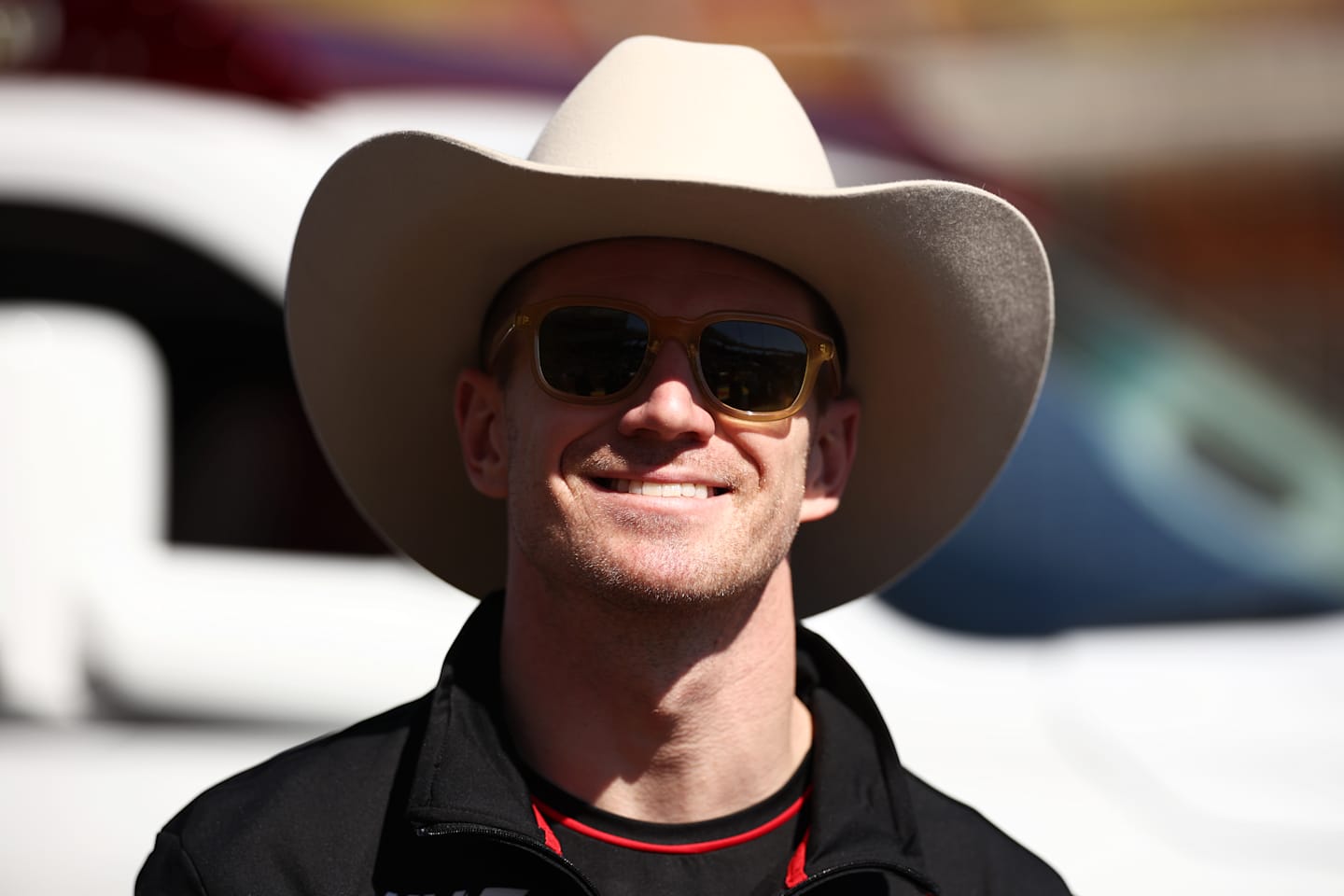 AUSTIN, TEXAS - OCTOBER 20: Nico Hulkenberg of Germany and Haas F1 looks on from the drivers parade