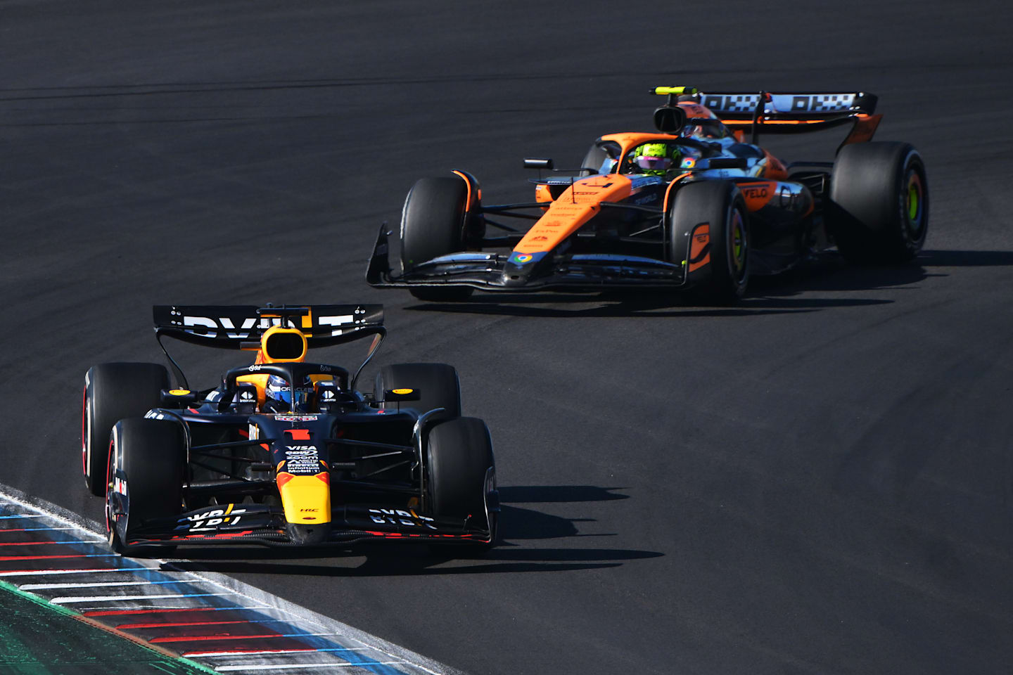 AUSTIN, TEXAS - OCTOBER 20: Max Verstappen of the Netherlands driving the (1) Oracle Red Bull