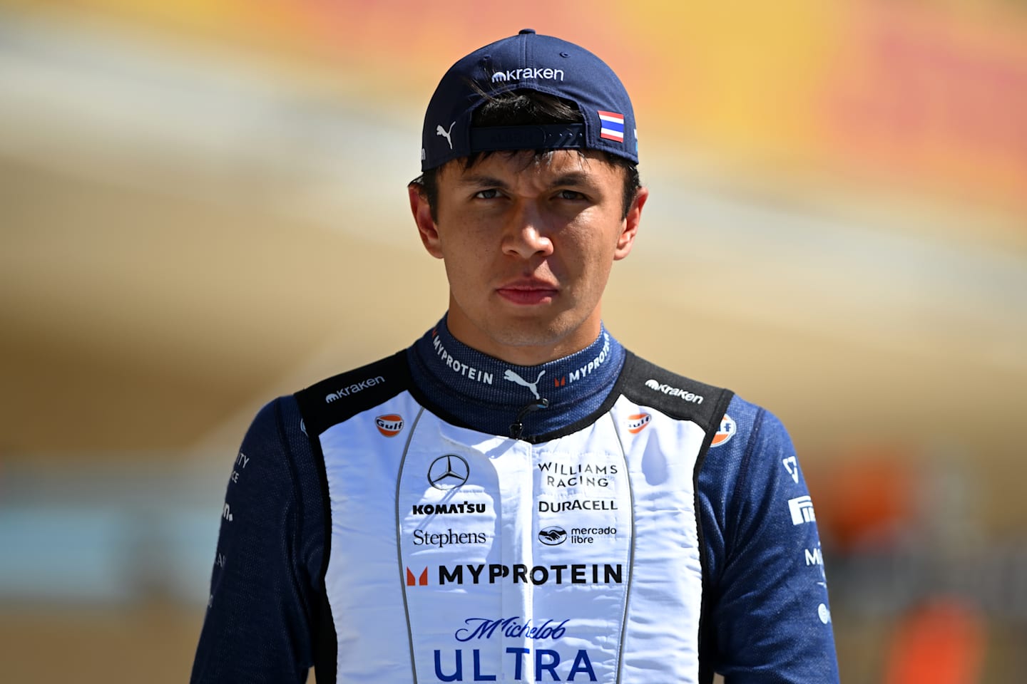 AUSTIN, TEXAS - OCTOBER 20: Alexander Albon of Thailand and Williams prepares to drive on the grid