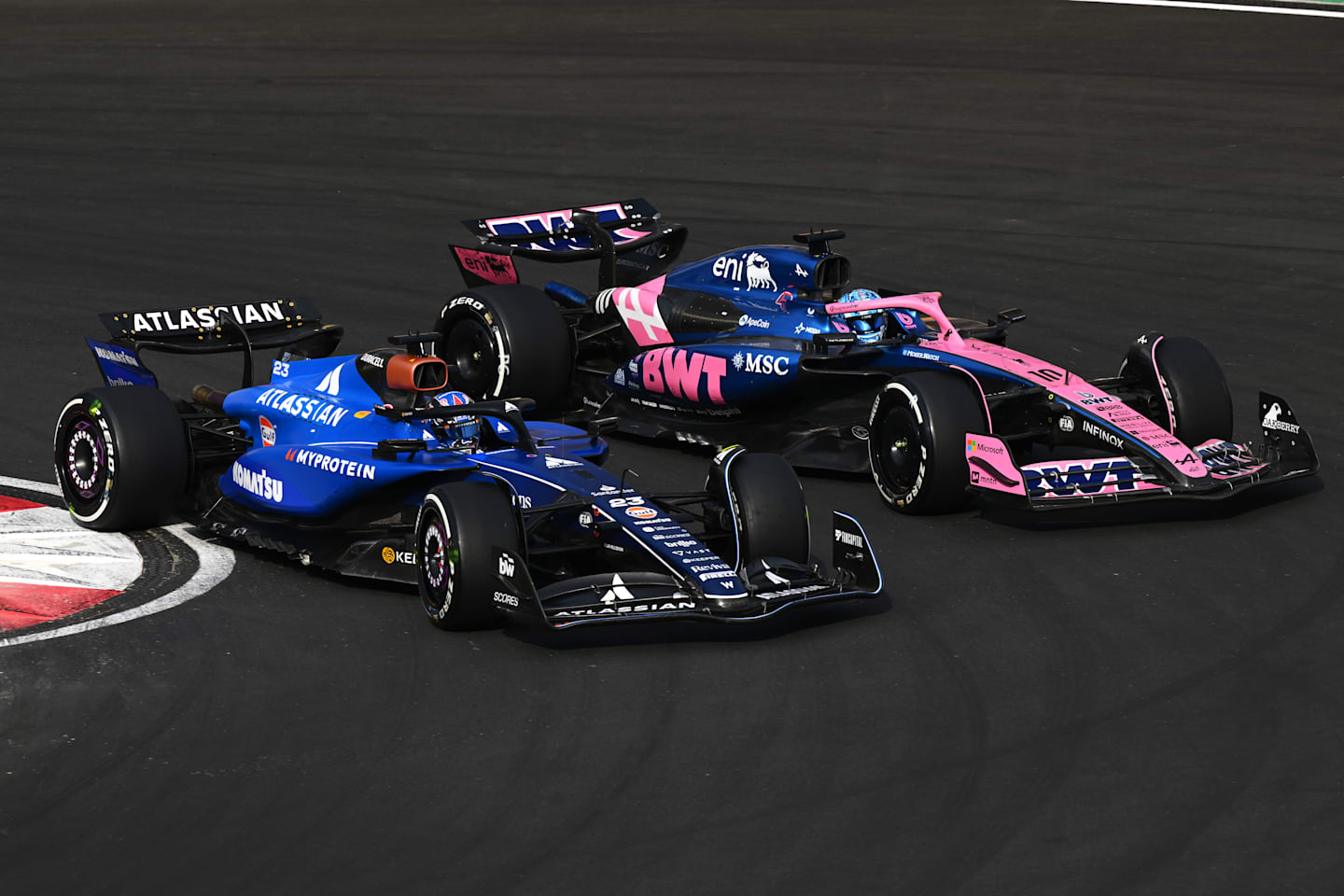 SHANGHAI, CHINA - MARCH 23: Alexander Albon of Thailand driving the (23) Williams FW47 Mercedes and