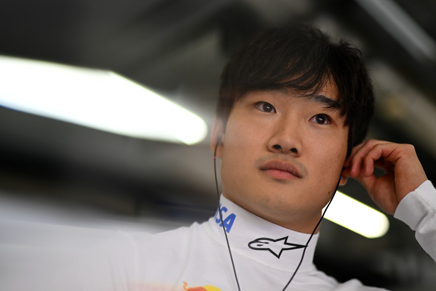 SHANGHAI, CHINA - MARCH 23: Yuki Tsunoda of Japan and Visa Cash App Racing Bulls prepares to drive