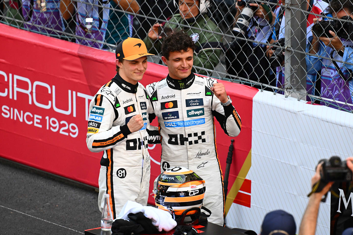 MONTE-CARLO, MONACO - MAY 25: Third placed Oscar Piastri of Australia and McLaren and Race winner