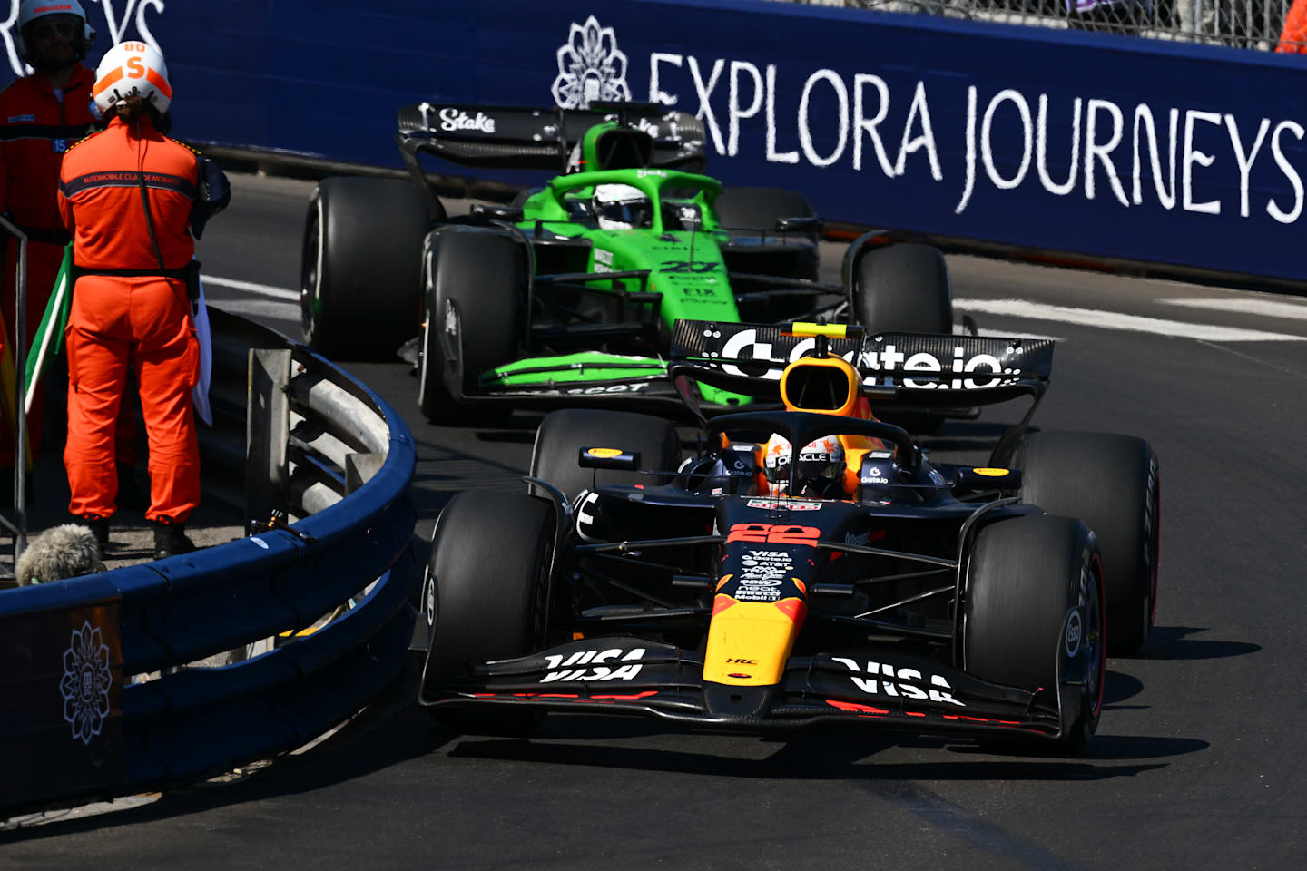 MONTE-CARLO, MONACO - MAY 25: Yuki Tsunoda of Japan driving the (22) Oracle Red Bull Racing RB21