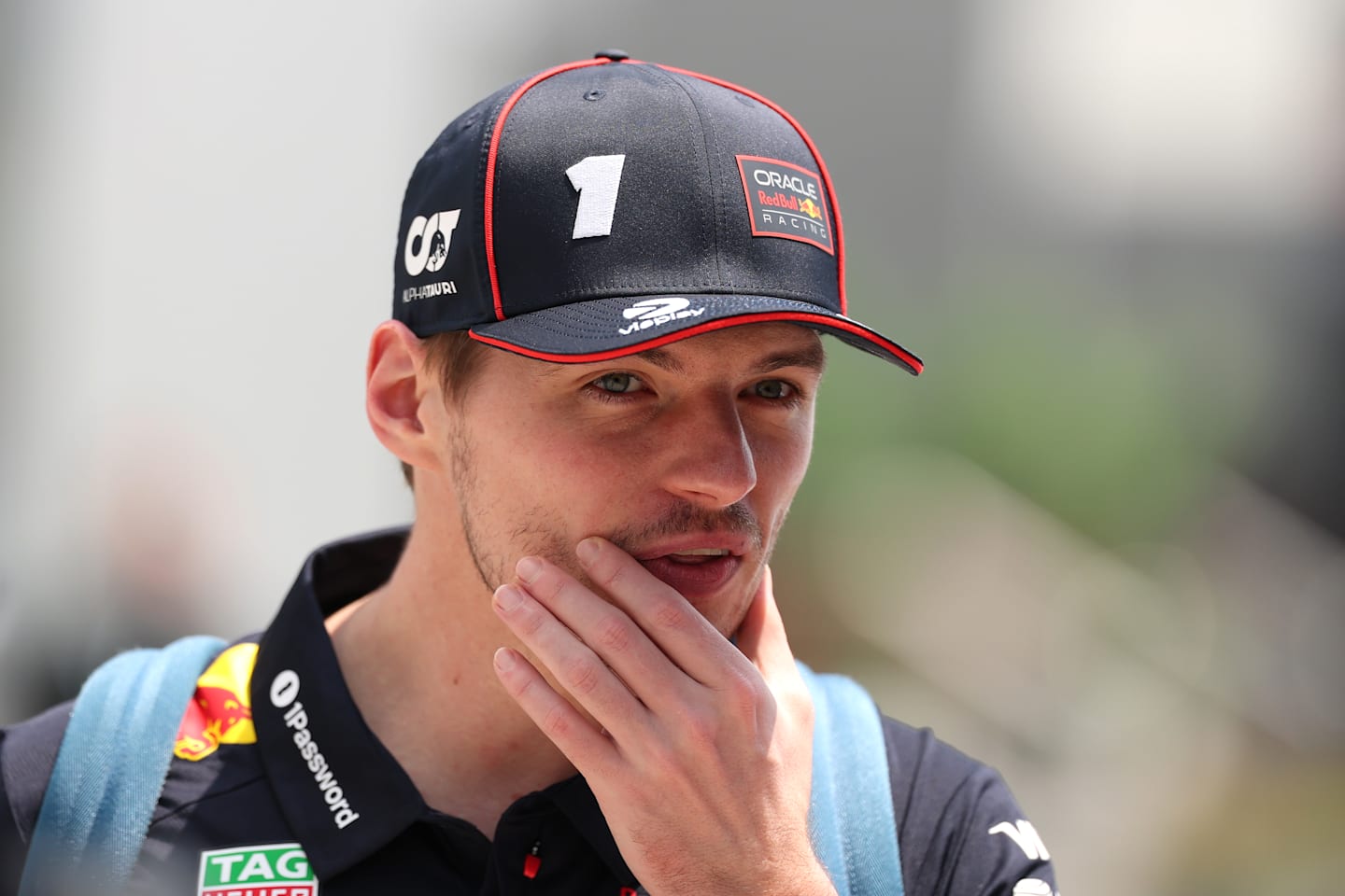 JEDDAH, SAUDI ARABIA - APRIL 18: Max Verstappen of the Netherlands and Oracle Red Bull Racing looks